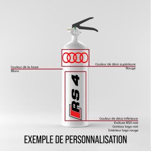 Extincteur personnalisable Audi RS4 – Image 4