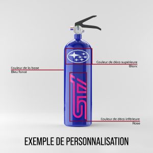 Extincteur personnalisable Subaru Sti – Image 4